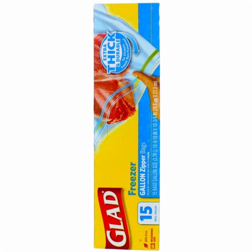 Glad Gallon Freezer Zipper Bags 15 ea — Gong's Market