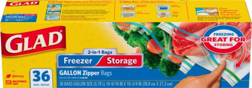 Ziploc Slider Gallon Freezer Storage Bags, 10 ct - Kroger