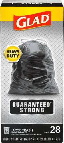 Glad Large Drawstring Trash Bags Perspective: top
