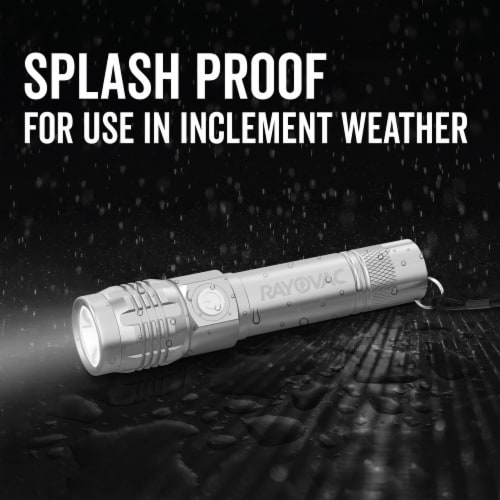 Rayovac 320 Lumens Rechargeable LED Flashlight Perspective: top