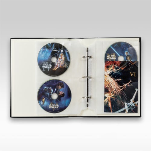 Bellagio-Italia Classic DVD Storage Binder - Black Perspective: top
