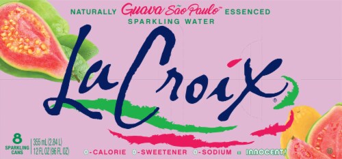 LaCroix® Guava Flavored Sparkling Water Cans Perspective: top
