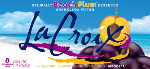 LaCroix Beach Plum Sparkling Water Perspective: top
