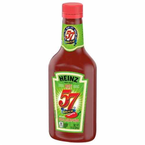 Heinz Spicy 57 Sauce 10 oz Bottle Perspective: top