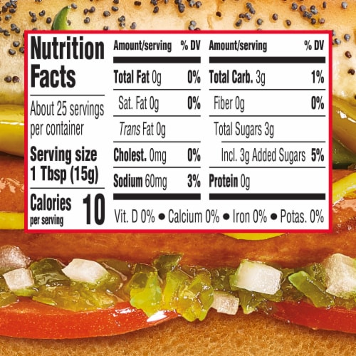 Heinz Sweet Relish Perspective: top