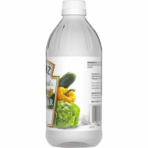 Heinz All Natural Distilled White Vinegar with 5% Acidity, Bottle Perspective: top
