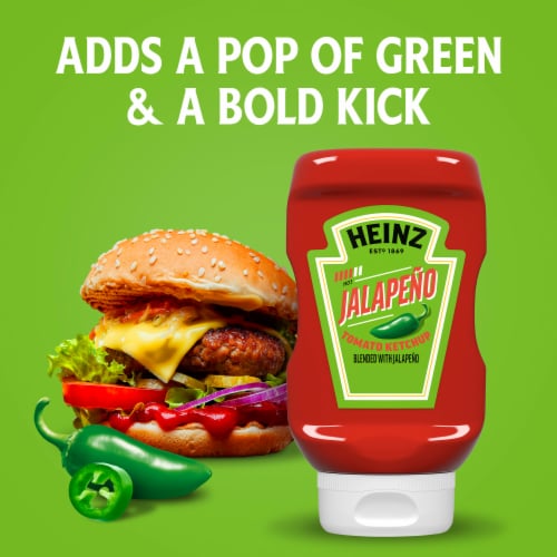 Heinz Hot Jalapeno Spicy Tomato Ketchup Perspective: top