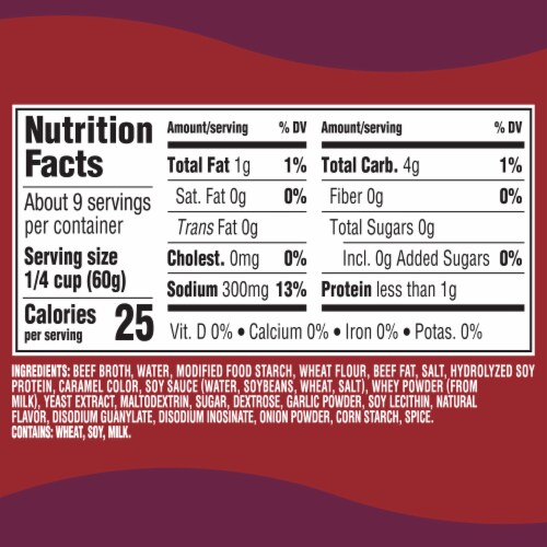 Heinz HomeStyle Beef Gravy Value Size, Jar Perspective: top