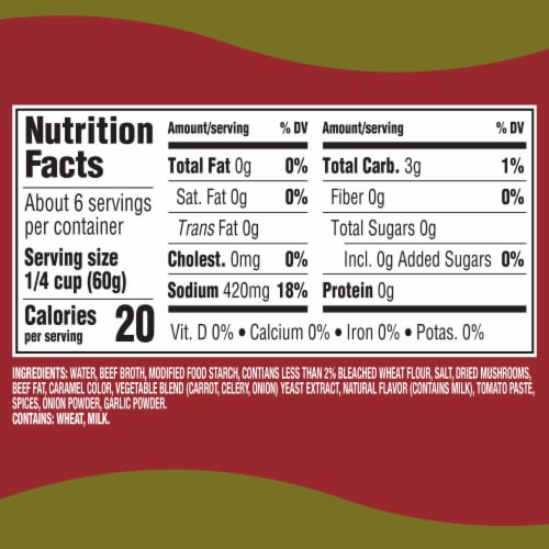 Heinz Homestyle Mushroom Gravy Perspective: top