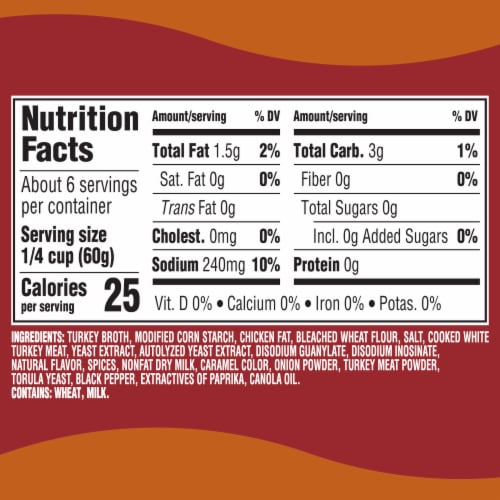 Heinz Homestyle Roasted Turkey Gravy Perspective: top