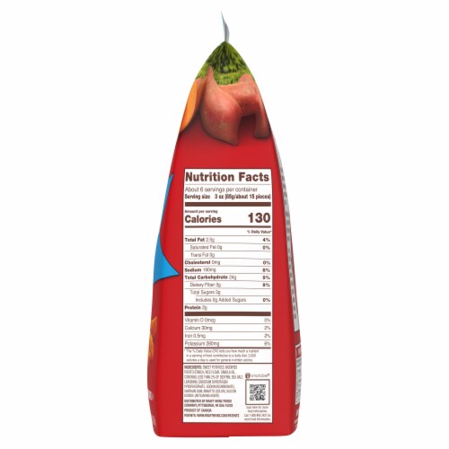 Ore-Ida Sweet Potato Crispy Straight-Cut Fries, Bag Perspective: top