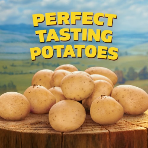 Ore-Ida Shredded Hash Browns Frozen Potatoes Value Size, Bag Perspective: top