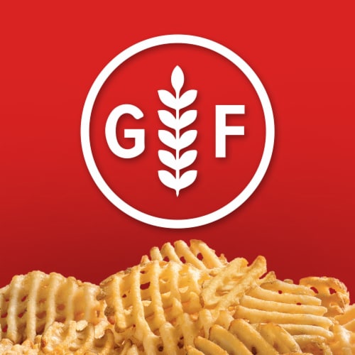 Ore-Ida Golden Waffle French Fries Fried Frozen Potatoes Perspective: top