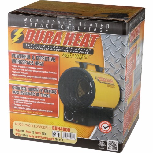 Dura Heat 4000Watt 240Volt Workspace Electric Space Heater EUH4000, 1