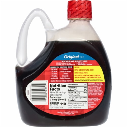 Hungry Jack Original Syrup, 24.0 Fl Oz Bottle Perspective: top