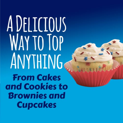 Pillsbury Funfetti Stars and Stripes Vanilla Frosting Perspective: top