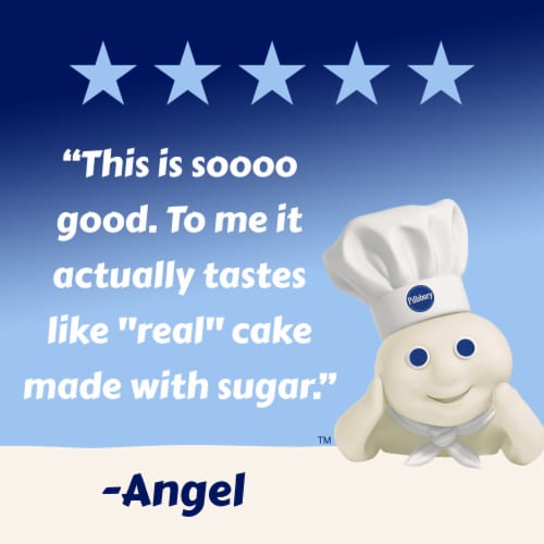 Pillsbury Zero Sugar Moist Supreme Yellow Premium Cake Mix Perspective: top