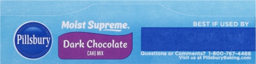 Pillsbury Moist Supreme Premium Dark Chocolate Cake Mix Perspective: top