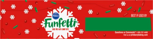Pillsbury Funfetti® Holiday Cake Mix with Candy Bits Perspective: top