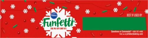 Pillsbury Funfetti® Holiday Cake Mix with Candy Bits Perspective: top