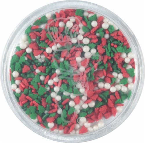 Pillsbury Funfetti® The Elf on the Shelf® Peppermint Vanilla Whipped Frosting with sprinkles Perspective: top