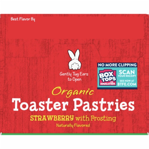 Annie's Organic Strawberry Toaster Pastries with Frosting 6 Count Perspective: top