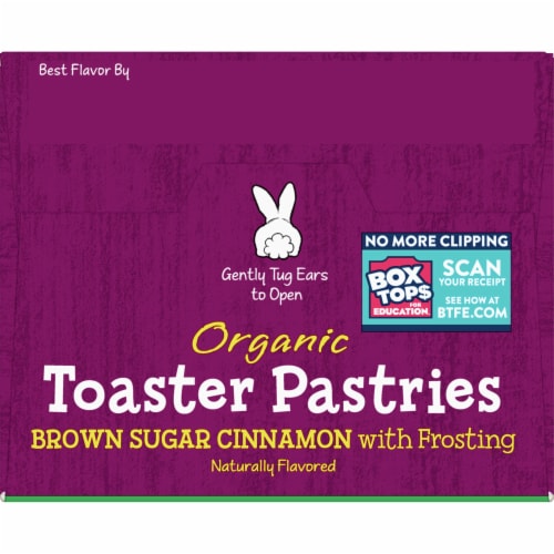 Annie's Organic Brown Sugar Cinnamon Toaster Pastries with Frosting 6 Count Perspective: top