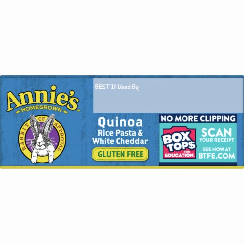 Annie's Gluten Free Quinoa Rice Pasta & White Cheddar Perspective: top