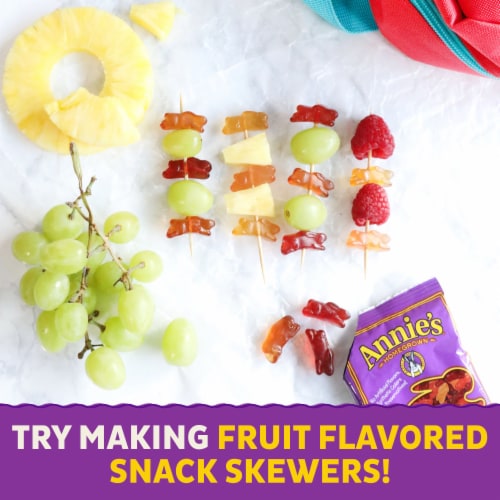Annie's Organic Gluten Free Berry Patch Bunny Fruit Snacks Perspective: top