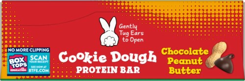 Annie's Chocolate Peanut Butter Cookie Dough Protein Granola Bars Perspective: top