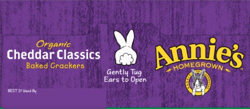 Annie's™ Organic Cheddar Classics Baked Crackers Perspective: top