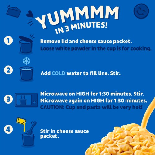Annie’s Classic Cheddar Deluxe Microwave Mac N Cheese Macaroni and Cheese Cups Perspective: top