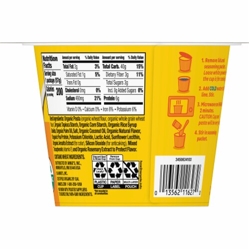 Annie’s Vegan Cheddar Flavor Mac N Cheese Alternative Perspective: top