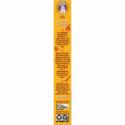 Annie's Vegan Cheesy Aged Cheddar Flavor Rice Perspective: top