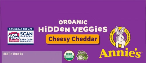 Annie's™ Organic Cheesy Cheddar Crackers Perspective: top