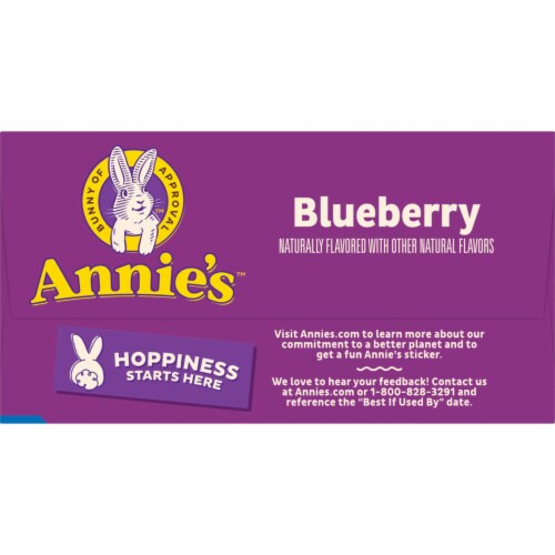 Annie's Organic Blueberry Frozen Waffles Perspective: top