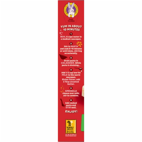 Annie’s Four Cheese Penne Macaroni and Cheese Dinner with Organic Pasta Perspective: top