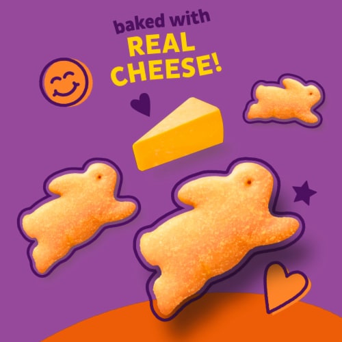 Annie's™ Organic Extra Cheesy Cheddar Bunnies Snack Crackers Perspective: top