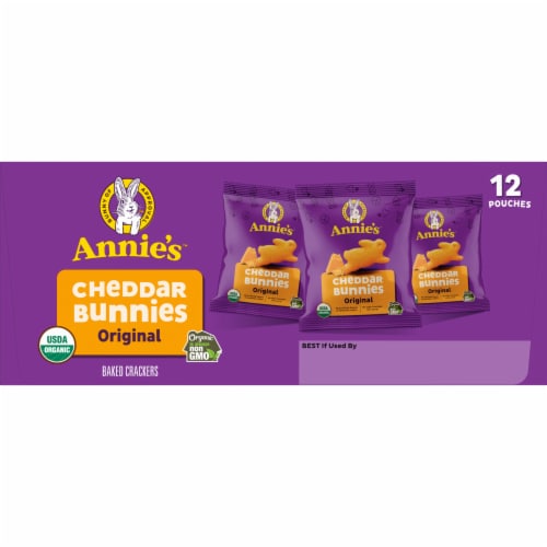 Annie's™ Organic Cheddar Bunnies Baked Snack Crackers Perspective: top