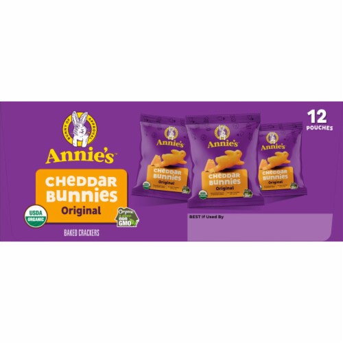 Annie's™ Organic Cheddar Bunnies Baked Snack Crackers Perspective: top