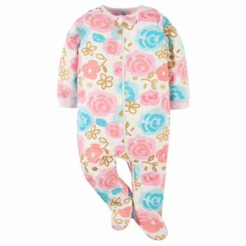 Gerber® Size 0-3M Princess Sleep 'n Play Footies in Pink Perspective: top