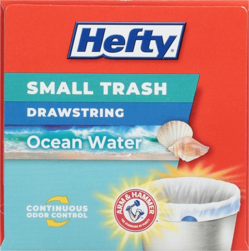 Hefty® Drawstring SM Trash Bags Perspective: top