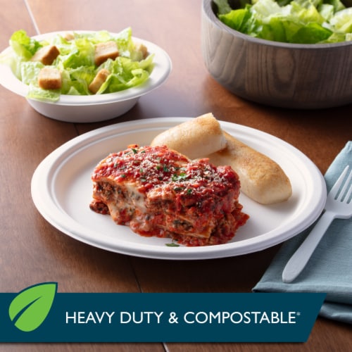 Hefty® EcoSave™ Compostable Plates Perspective: top