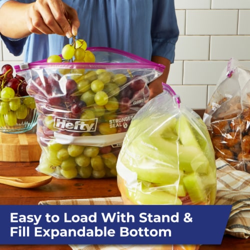 Hefty® Storage Gallon Slider Bags Perspective: top