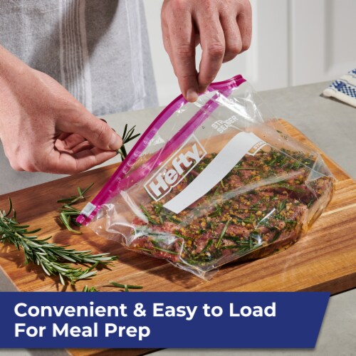 Hefty® Slider Half Gallon Food Storage Bags Perspective: top