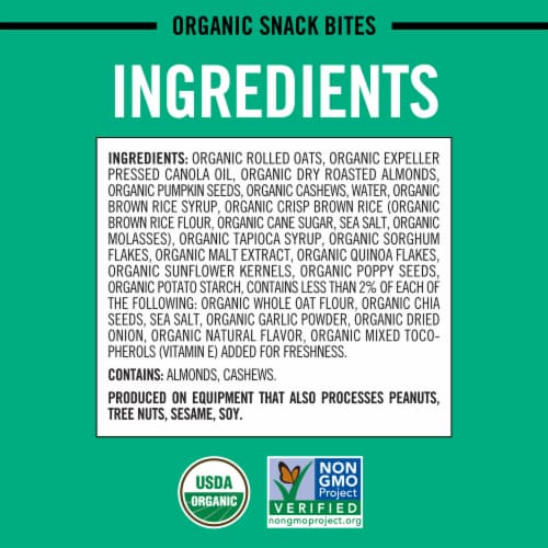Dave's Killer Bread Epic Everything Organic Snack Bites, Everything Flavor Organic Snacks, 7.2 oz Perspective: top