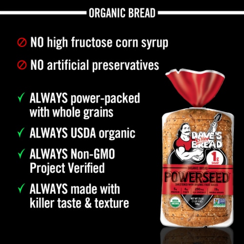 Dave's Killer Bread Powerseed Seeded Organic Bread Perspective: top
