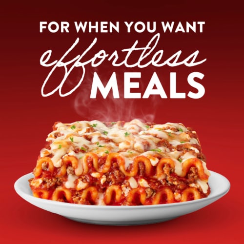 Stouffer's Lasagna with Meat & Sauce Frozen Meal Perspective: top