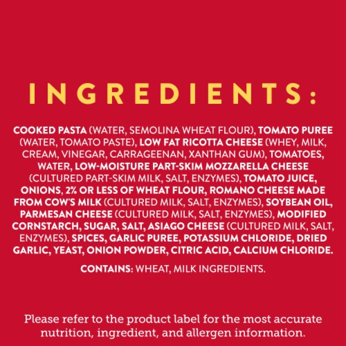 Stouffer's Cheese Lovers Lasagna Frozen Meal Perspective: top