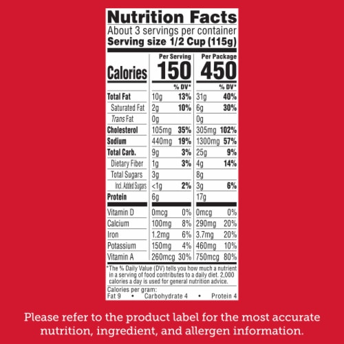 Stouffer's® Spinach Souffle Side Dish Frozen Meal Perspective: top